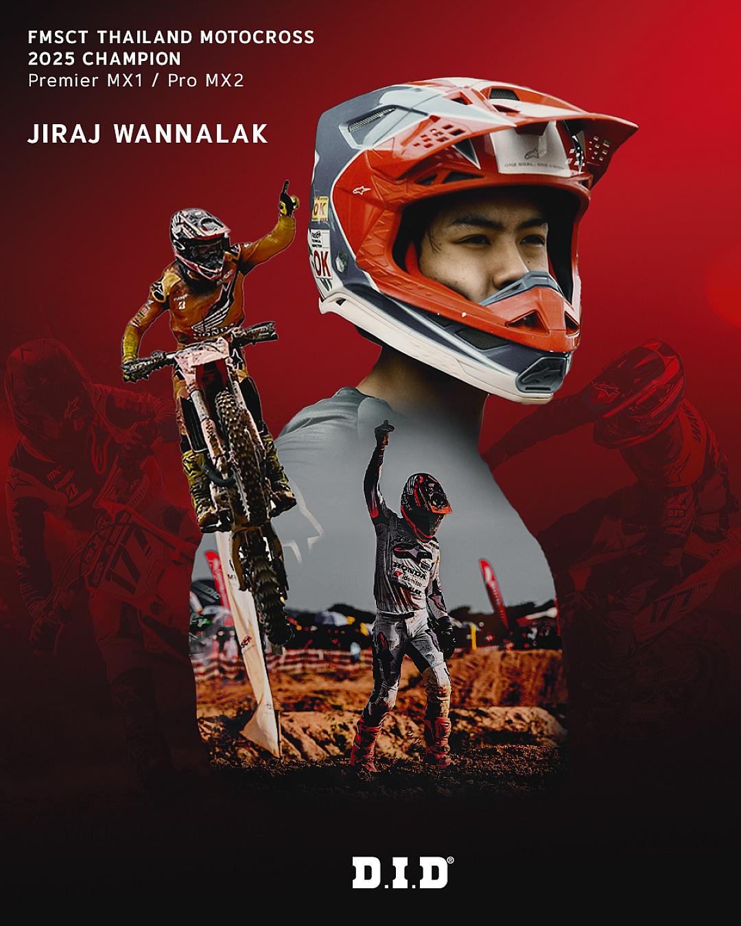 Jiraj Wannalak คว้า 2 แชมป์! Premier MX1 และ Pro MX2 ปิดซีซั่นอย่างยิ่งใหญ่