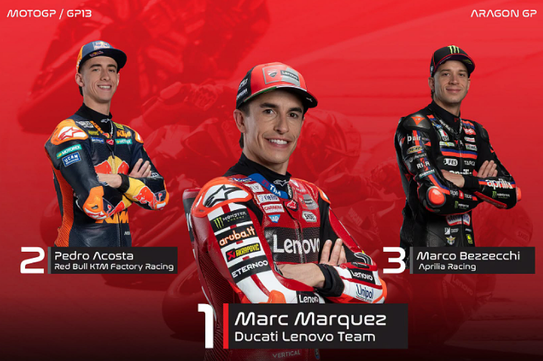 มาร์ก มาร์เกซ ผงาดคว้าแชมป์ Aragon GP โชว์ฟอร์มเดือดทั้ง Sprint และ Main Race