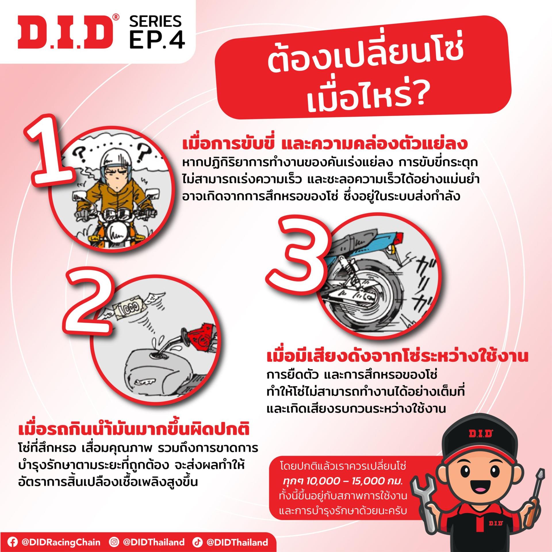 รถของเราถึงเวลาต้องเปลี่ยนโซ่หรือยังนะ?