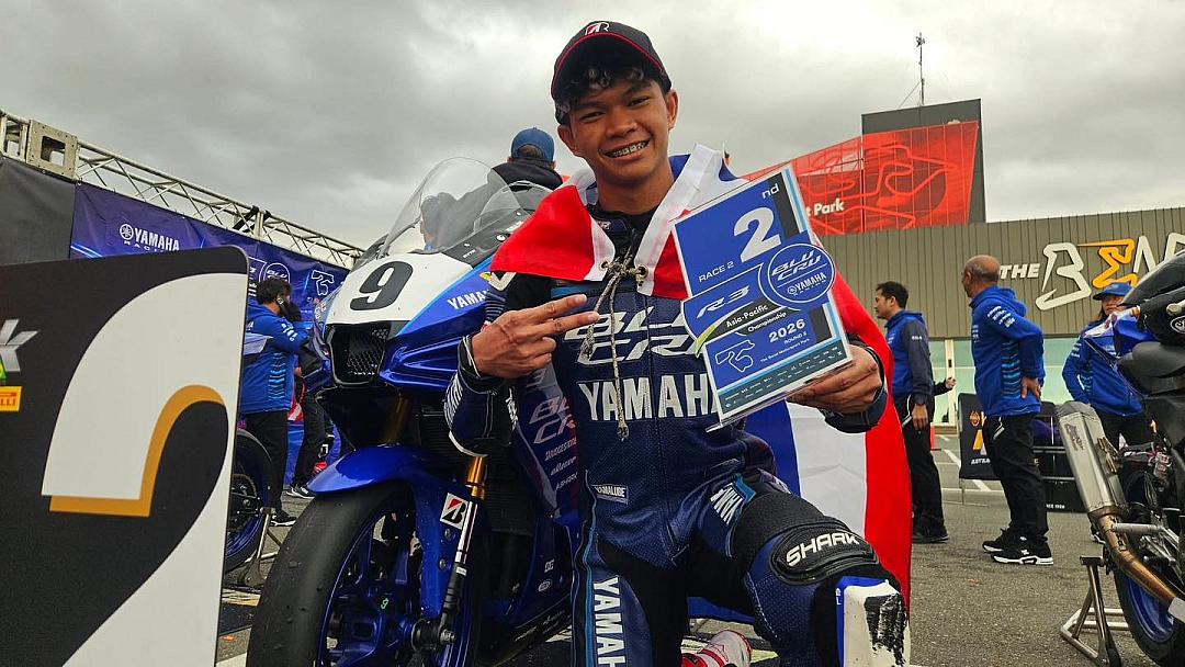 "กัส" ธีรไนย ทับทิม ขึ้นโพเดียมสนาม 2 R3 BLU CRU Asia Pacific 2026 ก่อนรับสิทธิ์ Wild Card ลุยศึก ARRC บุรีรัมย์